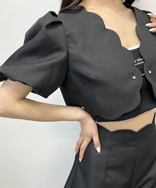 スカラップショートジャケット