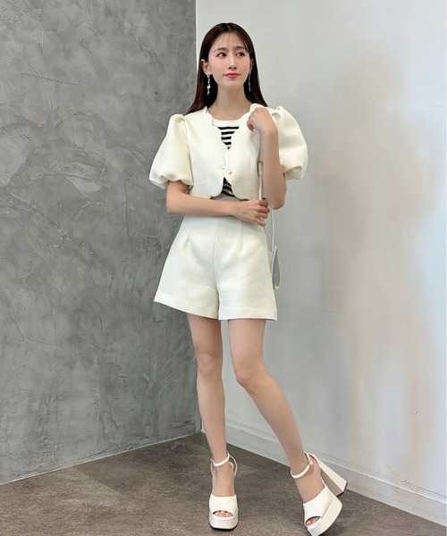 スカラップショートジャケットコート popupshop】スカラップショートジャケット【会場お渡し】 | 3