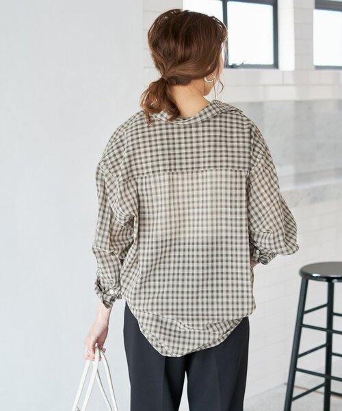 Spick & Span(スピックアンドスパン)の「≪追加≫コットンボイルチェックシャツ(シャツ/ブラウス・レディース・その他7/その他10/その他13/その他1・FREE)」の15枚目の写真