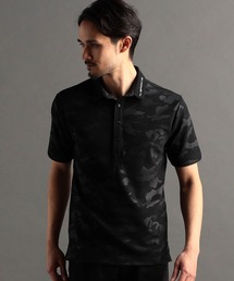 NICOLE CLUB FOR MEN（ニコルクラブフォーメン）の「【NICOLE SPORTS】エンボスカモフラ柄ショートレギュラーカラーポロシャツ（ポロシャツ・メンズ）」
