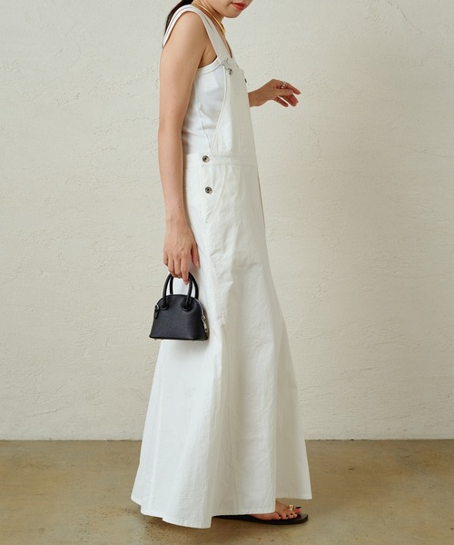 LOUNGEDRESS（ラウンジドレス）の「ジャンパースカート（サロペット/オーバーオール・レディース・オフホワイト/ベージュ・FREE）」の5枚目の写真