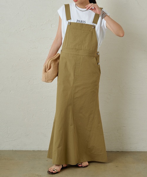 LOUNGEDRESS（ラウンジドレス）の「ジャンパースカート（サロペット/オーバーオール・レディース・オフホワイト/ベージュ・FREE）」の7枚目の写真