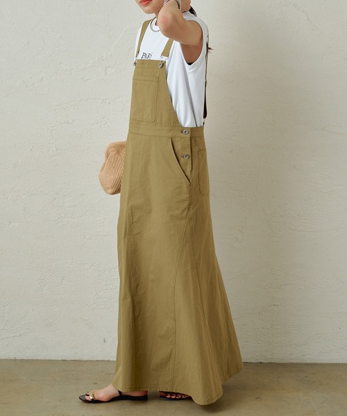 LOUNGEDRESS（ラウンジドレス）の「ジャンパースカート（サロペット/オーバーオール・レディース・オフホワイト/ベージュ・FREE）」の8枚目の写真