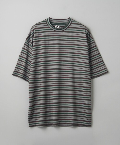 koti BEAUTY&YOUTH(コティ ビューティアンドユース)の「<koti BEAUTY&YOUTH> メリノ ボーダー クルーネック ショートスリーブ(Tシャツ/カットソー・メンズ・ダークグリーン/ダークグレー・L/S/M)」の7枚目の写真