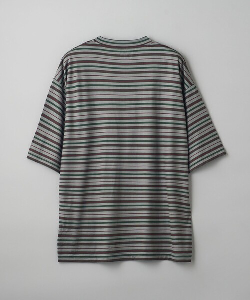 koti BEAUTY&YOUTH(コティ ビューティアンドユース)の「<koti BEAUTY&YOUTH> メリノ ボーダー クルーネック ショートスリーブ(Tシャツ/カットソー・メンズ・ダークグリーン/ダークグレー・L/S/M)」の8枚目の写真