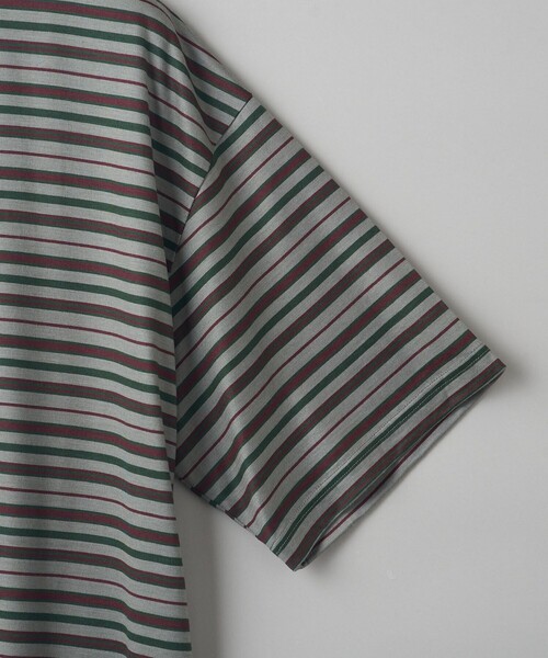 koti BEAUTY&YOUTH(コティ ビューティアンドユース)の「<koti BEAUTY&YOUTH> メリノ ボーダー クルーネック ショートスリーブ(Tシャツ/カットソー・メンズ・ダークグリーン/ダークグレー・L/S/M)」の10枚目の写真