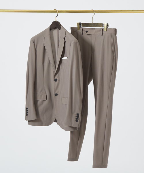 DESIGNWORKS(デザインワークス)の「【セットアップ対応】24S/S メッシュパンツ(スラックス・メンズ・ダークネイビー/グレイッシュベージュ・44/46/48/50/52)」の3枚目の写真