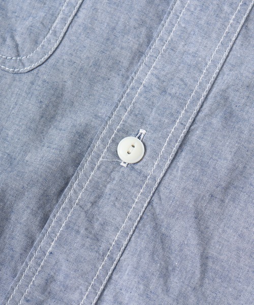 JEMORGAN（ジェーイーモーガン）の「JEMORGAN シャンブレー半袖ワークシャツ（シャツ/ブラウス・メンズ・ブラック/ネイビー・M/L）」の18枚目の写真