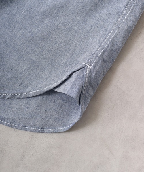 JEMORGAN（ジェーイーモーガン）の「JEMORGAN シャンブレー半袖ワークシャツ（シャツ/ブラウス・メンズ・ブラック/ネイビー・M/L）」の19枚目の写真