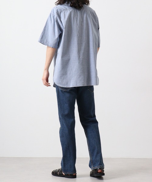 JEMORGAN（ジェーイーモーガン）の「JEMORGAN シャンブレー半袖ワークシャツ（シャツ/ブラウス・メンズ・ブラック/ネイビー・M/L）」の10枚目の写真