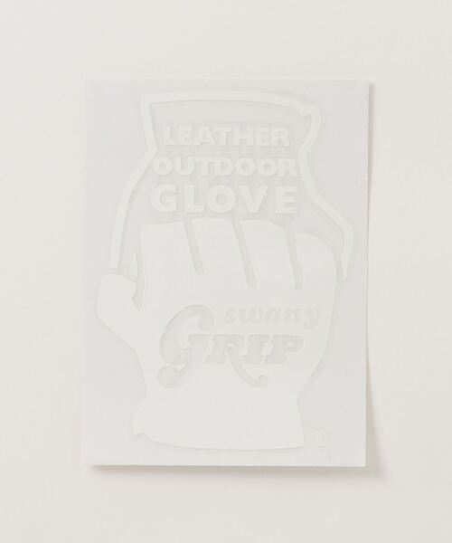GRIP SWANY（グリップスワニー）の「GRIPSWANY GS GLOVES Cutting ステッカー GSA-76（ステッカー/テープ・メンズ・ホワイト/ブラック・F）」の4枚目の写真