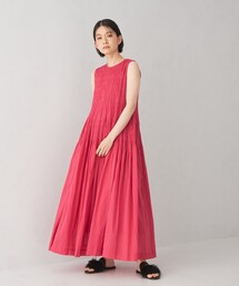【ヌキテパ】　コットン　ワンピース　ノースリーブ　ピンク　ドロスト NE QUITTEZ PAS!（ヌキテパ）｜ワンピース（ピンク系）一覧 - WEAR