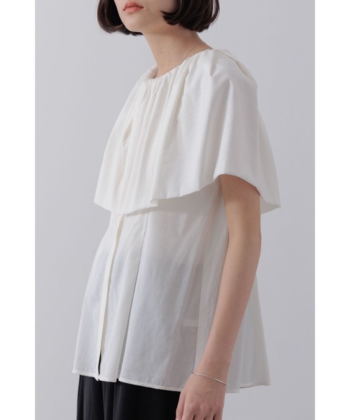 【セール】ショルダーラップケープブラウス（シャツ/ブラウス）｜Limue（リミュ） pattayablatt.com