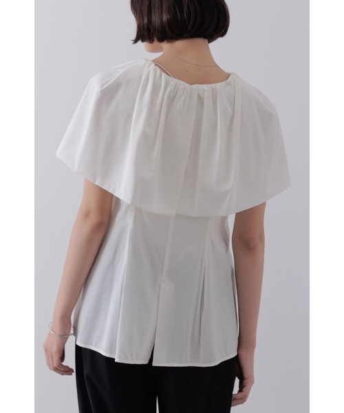 【セール】ショルダーラップケープブラウス（シャツ/ブラウス）｜Limue（リミュ） pattayablatt.com