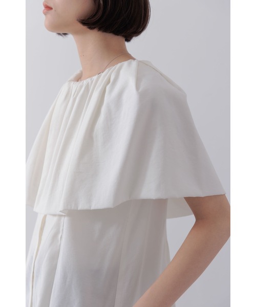 【セール】ショルダーラップケープブラウス（シャツ/ブラウス）｜Limue（リミュ） pattayablatt.com