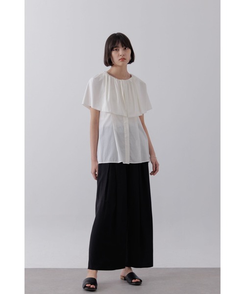 【セール】ショルダーラップケープブラウス（シャツ/ブラウス）｜Limue（リミュ） pattayablatt.com