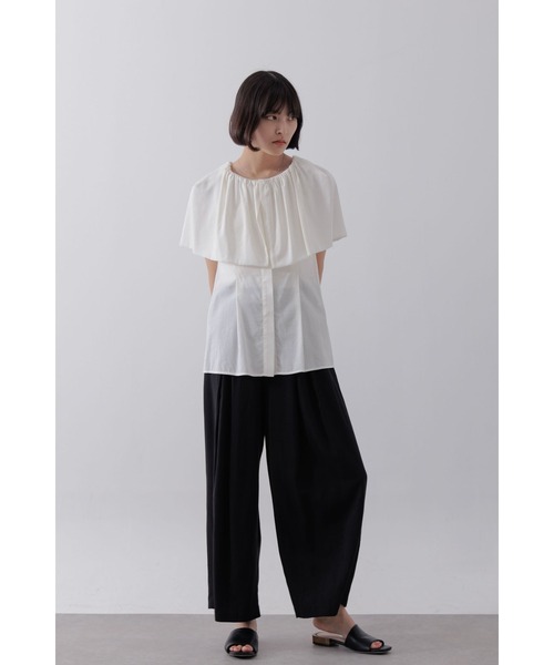 【セール】ショルダーラップケープブラウス（シャツ/ブラウス）｜Limue（リミュ） pattayablatt.com