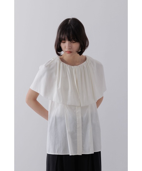 【セール】ショルダーラップケープブラウス（シャツ/ブラウス）｜Limue（リミュ） pattayablatt.com