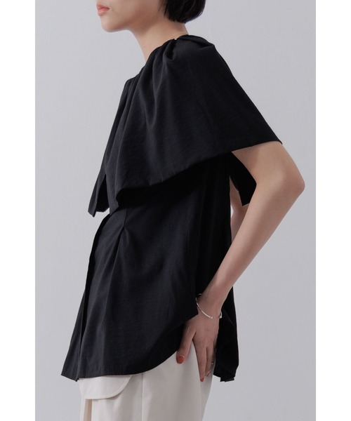 【セール】ショルダーラップケープブラウス（シャツ/ブラウス）｜Limue（リミュ） pattayablatt.com