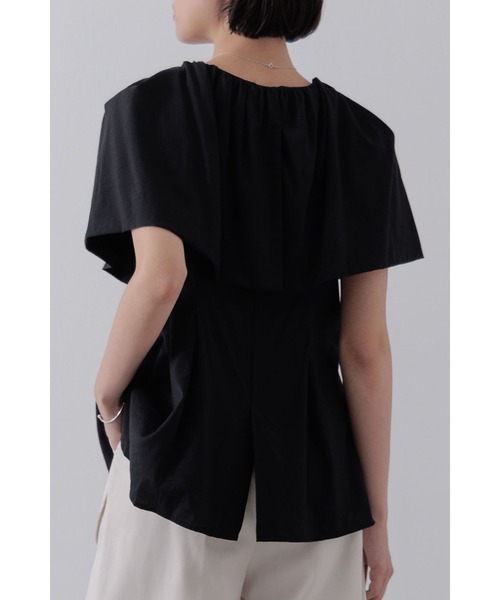 【セール】ショルダーラップケープブラウス（シャツ/ブラウス）｜Limue（リミュ） pattayablatt.com