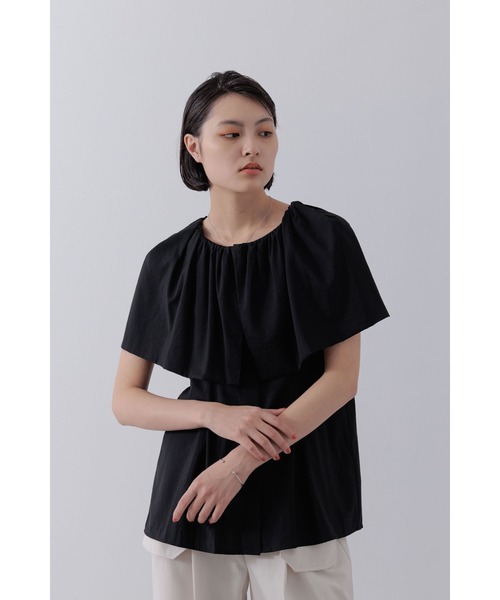 【セール】ショルダーラップケープブラウス（シャツ/ブラウス）｜Limue（リミュ） pattayablatt.com