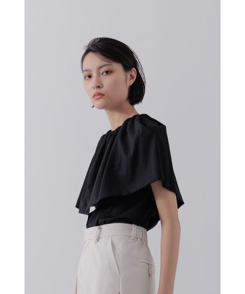 【セール】ショルダーラップケープブラウス（シャツ/ブラウス）｜Limue（リミュ） pattayablatt.com