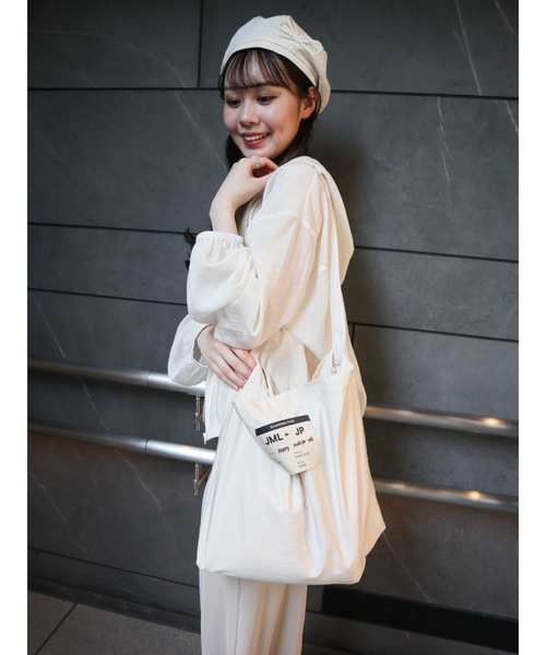 JUMELLE（ジュメロ）の「color daily bag（トートバッグ・レディース・ピンク/レッド/アイボリー/ブラック・FREE）」の19枚目の写真