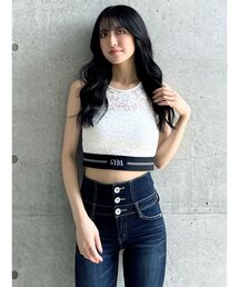 GYDA | GYDAラインバンテージレースTOPS(Tシャツ/カットソー)