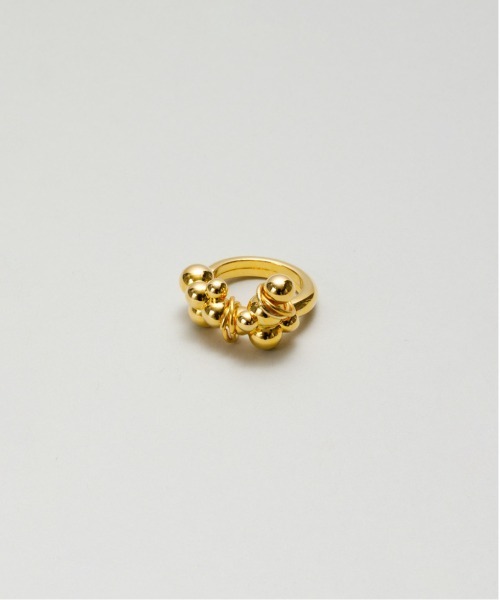 LAPUIS(ラピュイ)の「LAPUIS(ラピュイ)Coil Grain ring(リング・レディース・ゴールド/マルチ・11号/13号)」の2枚目の写真