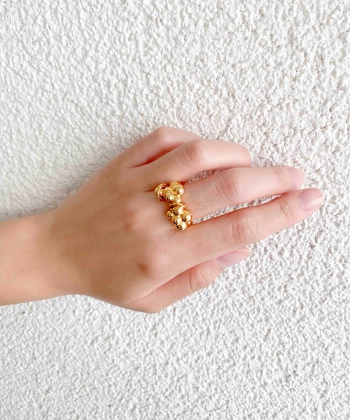 LAPUIS(ラピュイ)の「LAPUIS(ラピュイ)Coil Grain ring(リング・レディース・ゴールド/マルチ・11号/13号)」の11枚目の写真