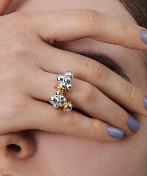 LAPUIS(ラピュイ)の「LAPUIS(ラピュイ)Coil Grain ring(リング・レディース・ゴールド/マルチ・11号/13号)」の8枚目の写真