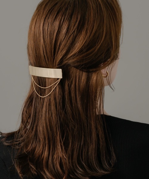 muku（ムク）の「VALLETTA/DOUBLE CHAIN（バレッタ/ヘアクリップ