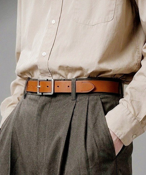 Burner(バーナー)の「【OKUOKU 0909】ベルト シルバーバックルシンプルレザーベルト ユニセックス oku-belt-626295720631-5 U【RBTS】(ベルト・メンズ・ブラック/ベージュ/ブラウン/ブラック系その他2/ブラック系その他/P/O/B/A/K/その他1/N/その他5/I/J/M/その他3/G/H/L/その他2/W/V/U/T/S/F/その他4/Z/その他/E/Y/X/D/R/Q/C・FREE/フリー)」の4枚目の写真