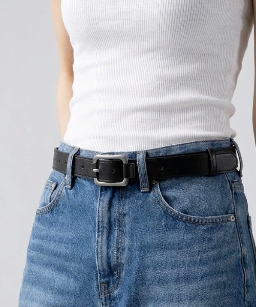 Burner(バーナー)の「【OKUOKU 0909】ベルト シルバーバックルシンプルレザーベルト ユニセックス oku-belt-626295720631-5 U【RBTS】(ベルト・メンズ・ブラック/ベージュ/ブラウン/ブラック系その他2/ブラック系その他/P/O/B/A/K/その他1/N/その他5/I/J/M/その他3/G/H/L/その他2/W/V/U/T/S/F/その他4/Z/その他/E/Y/X/D/R/Q/C・FREE/フリー)」の7枚目の写真