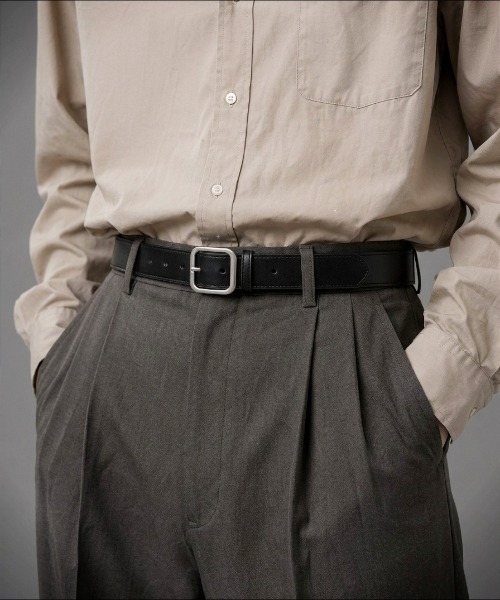 Burner(バーナー)の「【OKUOKU 0909】ベルト シルバーバックルシンプルレザーベルト ユニセックス oku-belt-626295720631-5 U【RBTS】(ベルト・メンズ・ブラック/ベージュ/ブラウン/ブラック系その他2/ブラック系その他/P/O/B/A/K/その他1/N/その他5/I/J/M/その他3/G/H/L/その他2/W/V/U/T/S/F/その他4/Z/その他/E/Y/X/D/R/Q/C・FREE/フリー)」の8枚目の写真