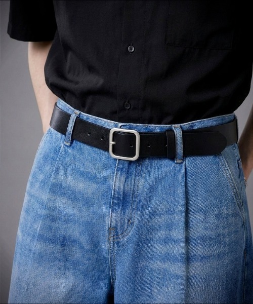 Burner(バーナー)の「【OKUOKU 0909】ベルト シルバーバックルシンプルレザーベルト ユニセックス oku-belt-626295720631-5 U【RBTS】(ベルト・メンズ・ブラック/ベージュ/ブラウン/ブラック系その他2/ブラック系その他/P/O/B/A/K/その他1/N/その他5/I/J/M/その他3/G/H/L/その他2/W/V/U/T/S/F/その他4/Z/その他/E/Y/X/D/R/Q/C・FREE/フリー)」の10枚目の写真