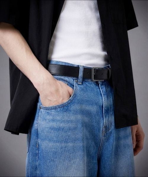 Burner(バーナー)の「【OKUOKU 0909】ベルト シルバーバックルシンプルレザーベルト ユニセックス oku-belt-626295720631-5 U【RBTS】(ベルト・メンズ・ブラック/ベージュ/ブラウン/ブラック系その他2/ブラック系その他/P/O/B/A/K/その他1/N/その他5/I/J/M/その他3/G/H/L/その他2/W/V/U/T/S/F/その他4/Z/その他/E/Y/X/D/R/Q/C・FREE/フリー)」の15枚目の写真