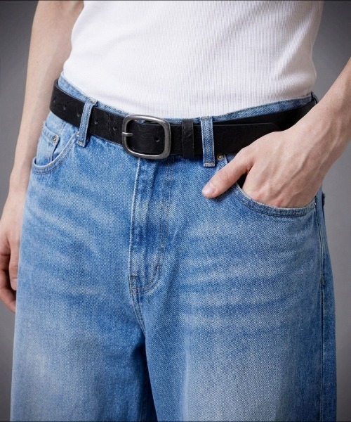 Burner(バーナー)の「【OKUOKU 0909】ベルト シルバーバックルシンプルレザーベルト ユニセックス oku-belt-626295720631-5 U【RBTS】(ベルト・メンズ・ブラック/ベージュ/ブラウン/ブラック系その他2/ブラック系その他/P/O/B/A/K/その他1/N/その他5/I/J/M/その他3/G/H/L/その他2/W/V/U/T/S/F/その他4/Z/その他/E/Y/X/D/R/Q/C・FREE/フリー)」の19枚目の写真