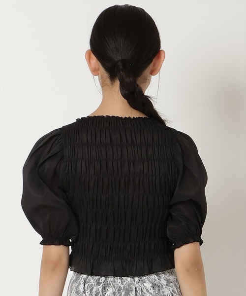 REDYAZEL（レディアゼル）の「シャーリングシアーブラウス（シャツ/ブラウス・レディース・ピンク/ブラック/ホワイト・FREE）」の13枚目の写真