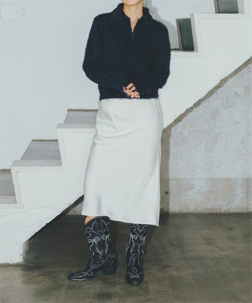 miette(ミエット)の「ポケット付きシャギーニット(ニット/セーター・レディース・ベージュ系その他/ピンク/ネイビー/ブラウン/ブルー/オフホワイト・FREE)」の17枚目の写真