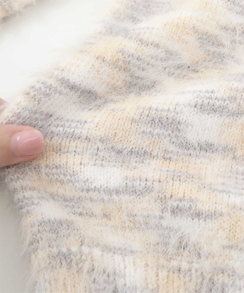 miette(ミエット)の「ポケット付きシャギーニット(ニット/セーター・レディース・ベージュ系その他/ピンク/ネイビー/ブラウン/ブルー/オフホワイト・FREE)」の10枚目の写真