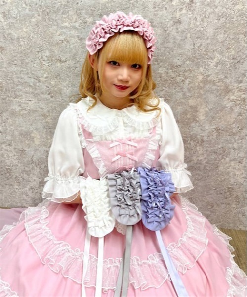 axes femme kawaii（アクシーズファムカワイイ）の「プチリボンヘッドドレス（カチューシャ・レディース・ラベンダー/ピンク/グレー/ホワイト・FREE）」の17枚目の写真