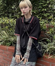 ツインティップライン ワンポイント オリジナルロゴ 刺繍 鹿の子 ポロシャツ