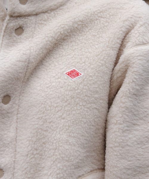 DANTON（ダントン）の「DANTON/ダントン　スタンドカラーカーディガン　W FACE BOA STAND COLLAR CARDIGAN　DT-A0546 WFA（ブルゾン・レディース・クリーム/ブラック・M）」の13枚目の写真