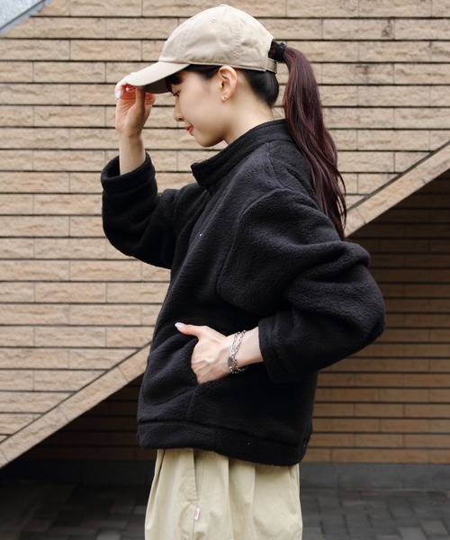 DANTON（ダントン）の「DANTON/ダントン　スタンドカラーカーディガン　W FACE BOA STAND COLLAR CARDIGAN　DT-A0546 WFA（ブルゾン・レディース・クリーム/ブラック・M）」の17枚目の写真