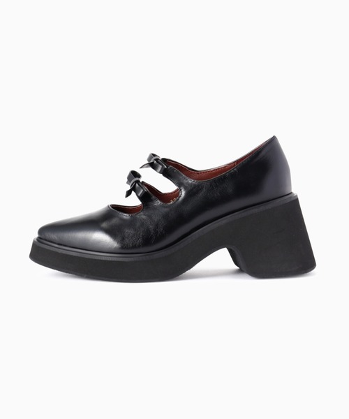 piu comoda（ピュコモダ）の「(piu comoda)リボンポインテッドシューズ（パンプス・レディース・ブラック・38/36/37）」の6枚目の写真