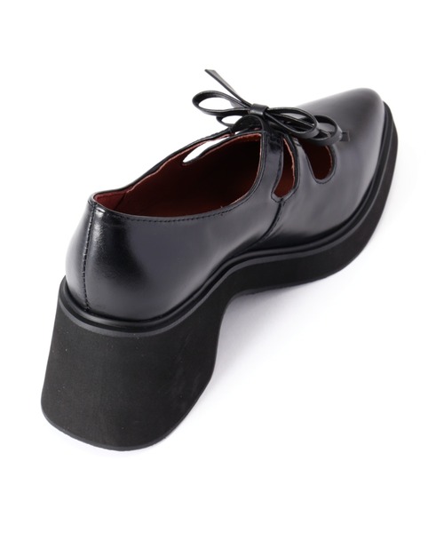 piu comoda（ピュコモダ）の「(piu comoda)リボンポインテッドシューズ（パンプス・レディース・ブラック・38/36/37）」の9枚目の写真