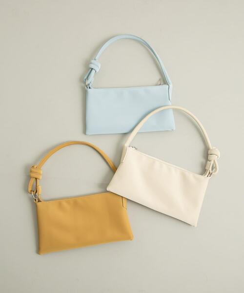 KBF（ケイビーエフ）の「ハンドルデザインショルダーBAG（ショルダーバッグ・レディース・アイボリー/ベージュ/ライトブルー・ONE）」の9枚目の写真