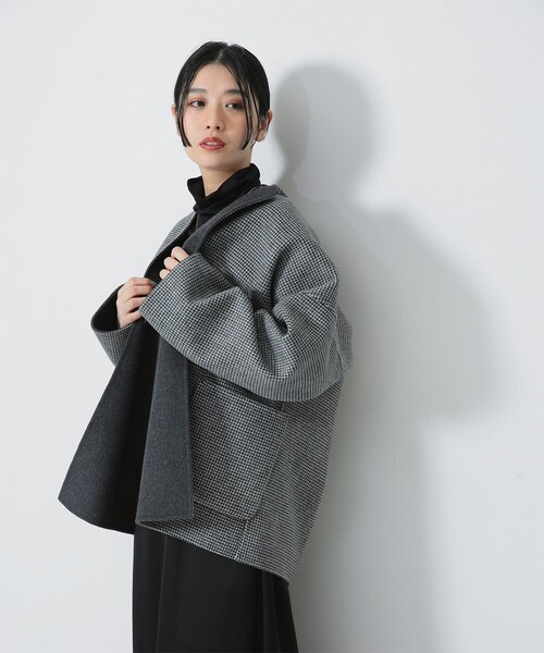 Demi-LuxeBEAMS　ウールリバーコート Demi-Luxe BEAMS（デミルクス ビームス）ウール リバー ミドル