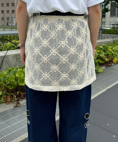 HELLO.SANFRANCISCO(ハローサンフランシスコ)の「【HELLO.SANFRANCISCO/ハローサンフランシスコ】フラワー刺繍レース巻きスカート(スカート・レディース・アイボリー・ONE SIZE)」の16枚目の写真